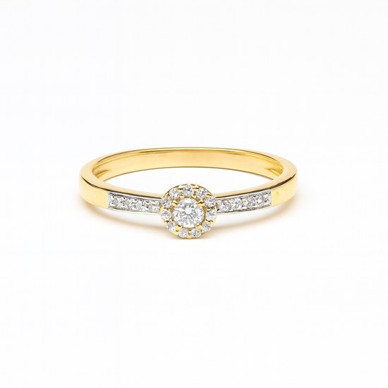 Zlatý 585/1000 prsten s brilianty 381.1262 0,08+0,05