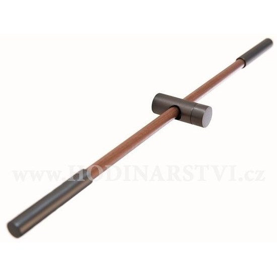 Designové nástěnné hodiny Nomon Merlin Walnut Graphite METP120N 125cm