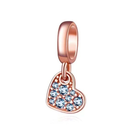 MOISS stříbrný přívěsek SRDCE ROSE