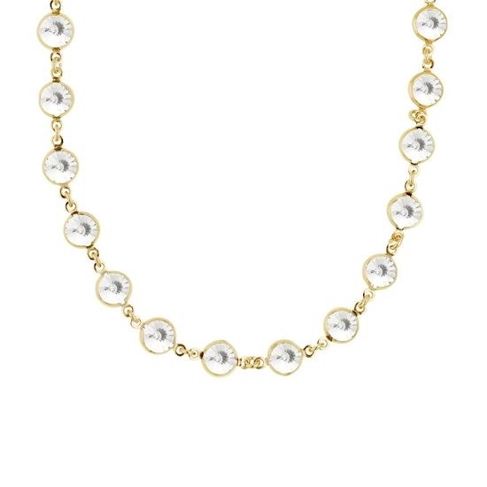 Stříbrný zlacený náhrdelník Victoria Cruz A3066-07DG