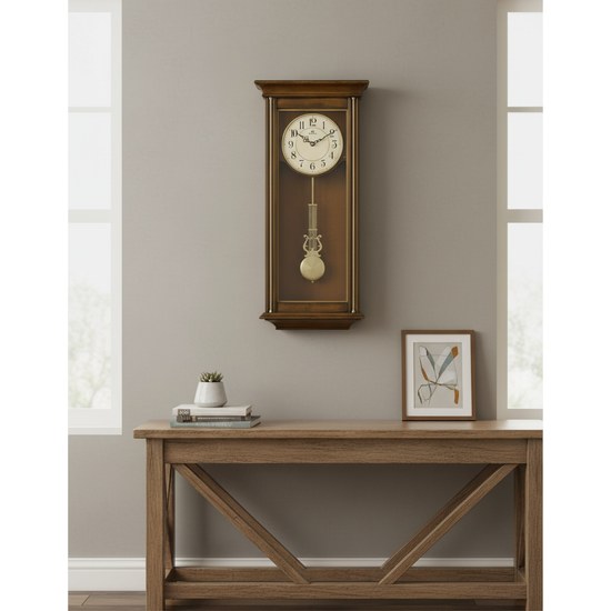 Melodické nástěnné kyvadlové hodiny Dipoa WP108DB