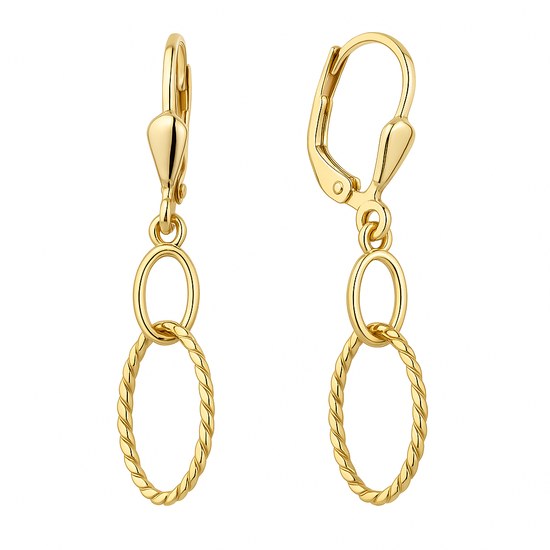 Zlaté visací naušnice