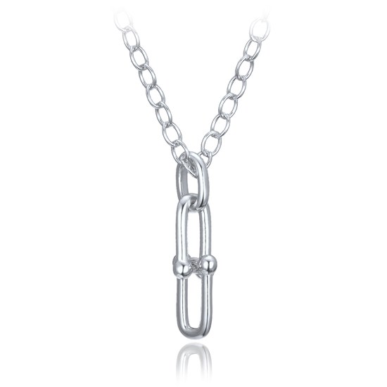 MINET Moderní stříbrný náhrdelník