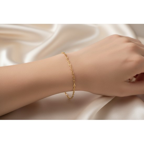 Zlatý 585/1000 náramek anker 1030