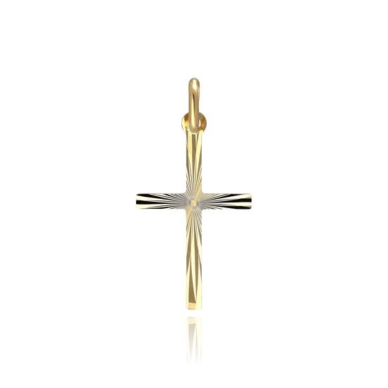 MOISS přívěsek ze žlutého zlata KŘÍŽ
