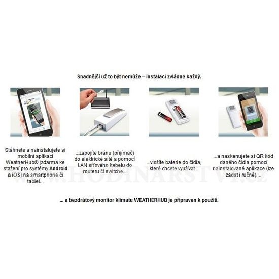 Bezdrátový monitor klimatu TFA 31.4011.02 WEATHERHUB - startovní balíček č. 11