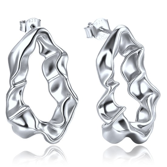 MINET Moderní stříbrné náušnice