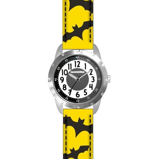 CLOCKODILE CWB0050 Svítící žluto-černé chlapecké dětské hodinky SUPERHERO