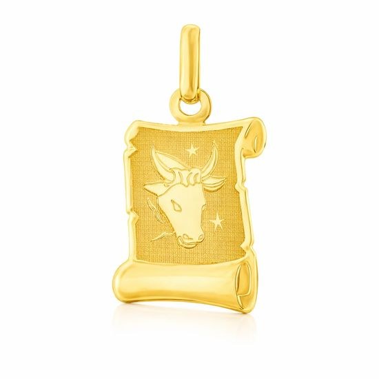 Zlatý přívěsek FE-22661 znamení zvěrokruhu BÝK
