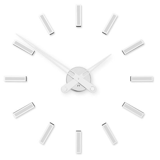 Designové nalepovací hodiny Future Time FT9600WH Modular white 60cm