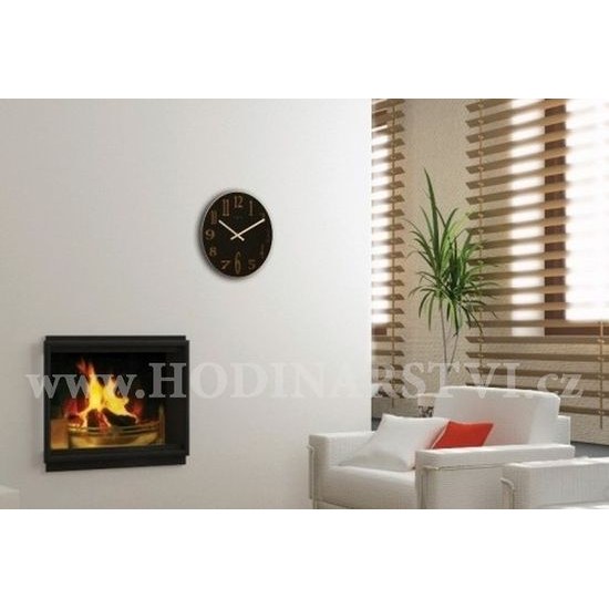 Designové nástěnné hodiny 2472zw Nextime Smoke Mirror 43cm