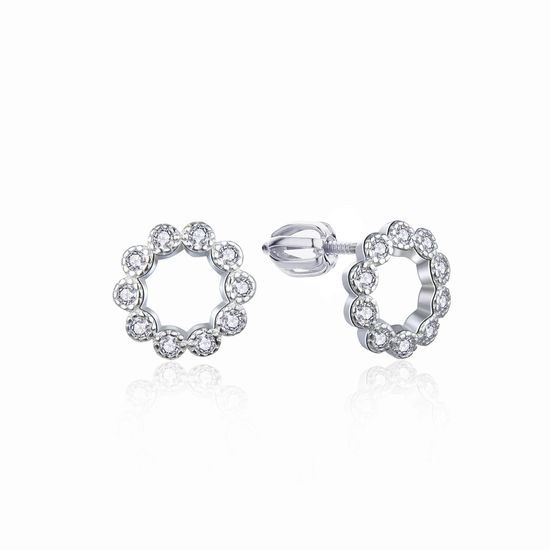 MOISS stříbrné náušnice KRUH