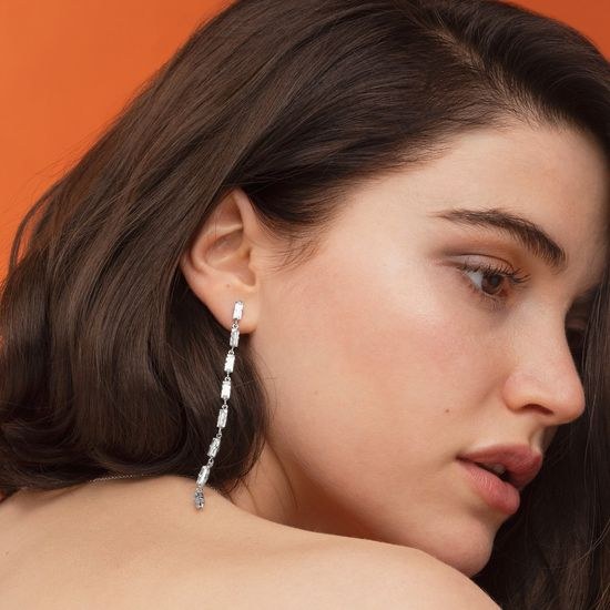 Stříbrné náušnice Victoria Cruz A3676-07HT