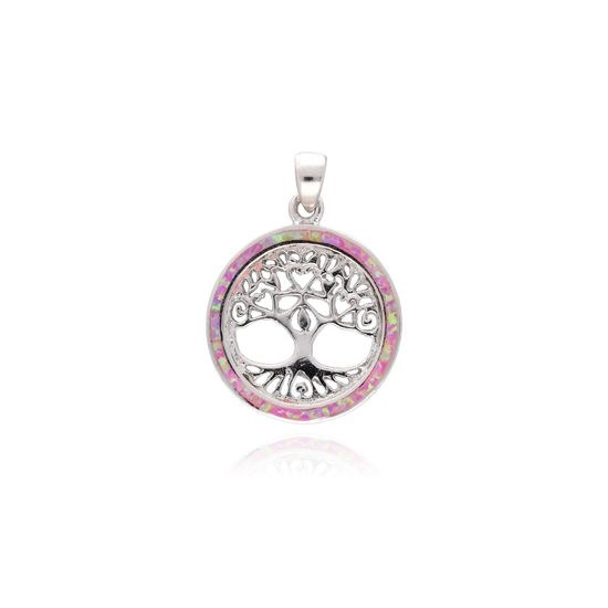 MOISS opálový stříbrný přívěsek STROM