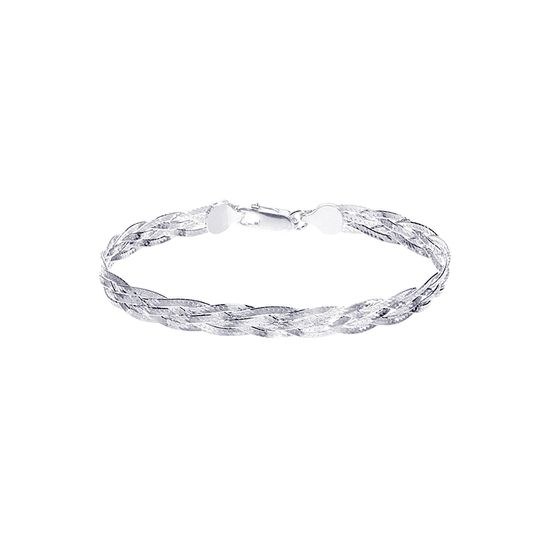 MOISS stříbrný řetízkový náramek HERRINGBONE