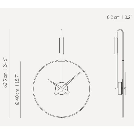 Designové nástěnné hodiny Nomon Micro Daro 62 cm