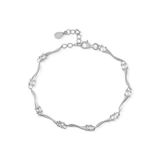 Náramek JVD SVLB0527XD5BI18 stříbrný