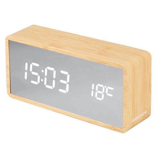 Designové LED hodiny - budík KA5879WD Karlsson 15cm