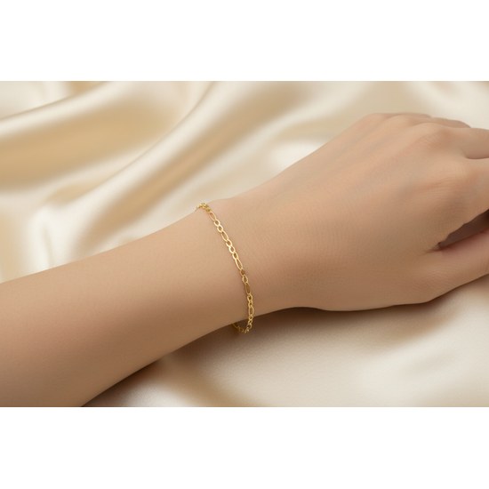 Zlatý 585/1000 náramek figaro 1007