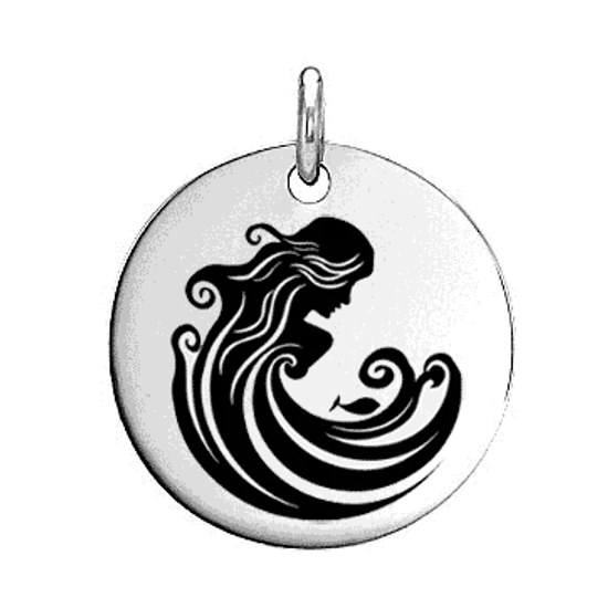 Ocelový přívěsek zvěrokruh VODNÁŘ