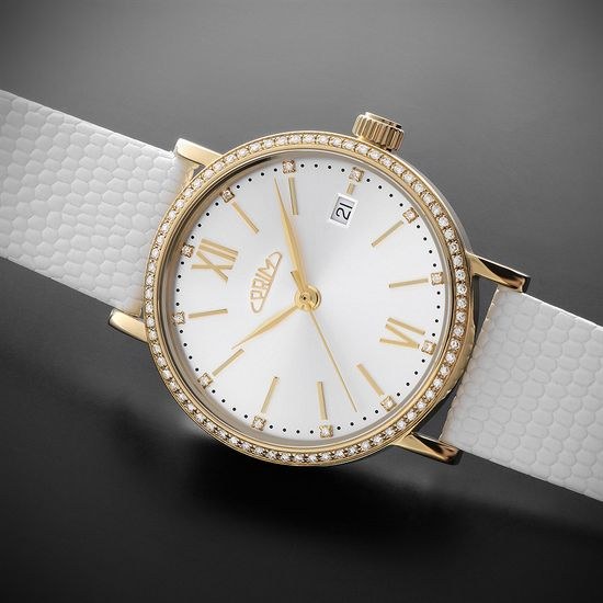 Hodinky PRIM Lady Elegant Gold Diamond W92P.13193.C