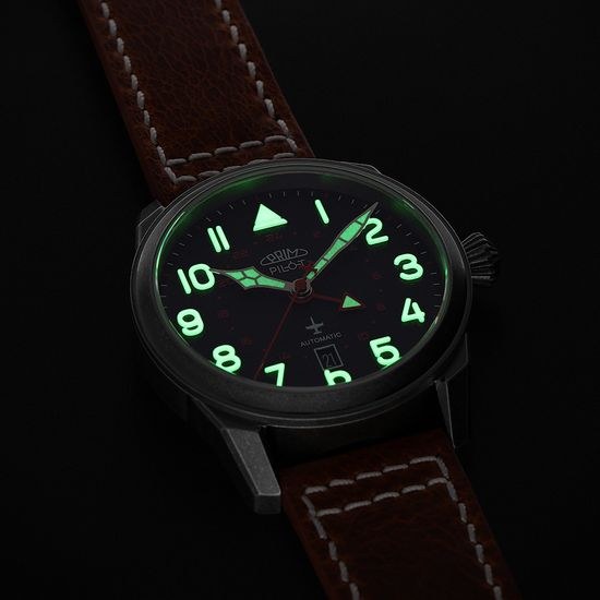 Hodinky PRIM Pilot Dual Time W91P.13250.D