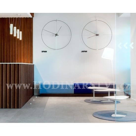 Designové nástěnné hodiny Nomon Bilbao N BilbaoBN černé 110cm