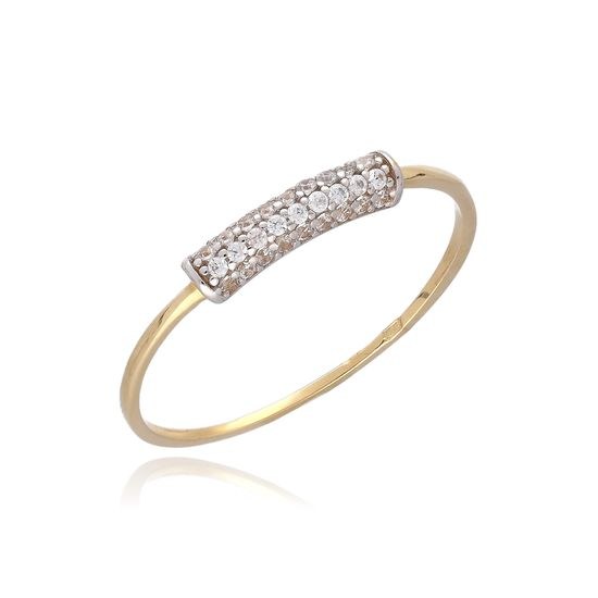 MOISS prsten ze žlutého zlata BICOLOR