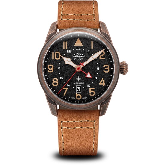 Hodinky PRIM Pilot Dual Time W91P.13250.C