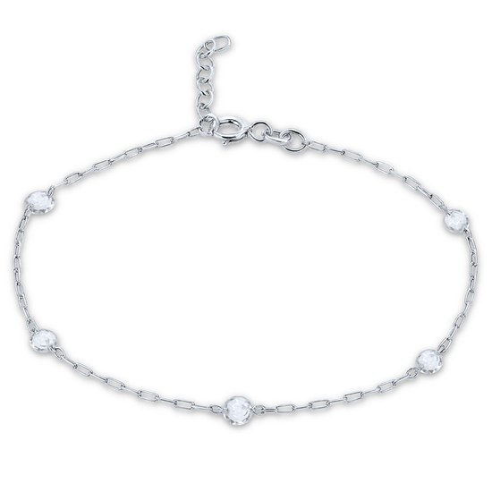 MINET Elegantní náramek z bílého zlata kulička Au 585/1000 0,80g