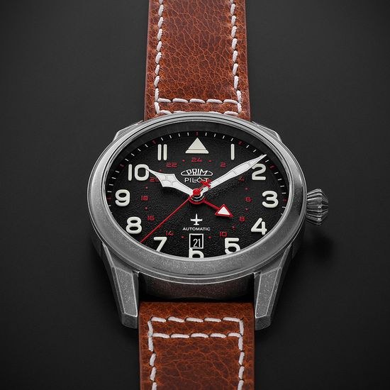Hodinky PRIM Pilot Dual Time W91P.13250.D