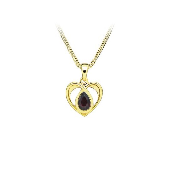 MOISS stříbrný přívěsek GRANÁT GOLD