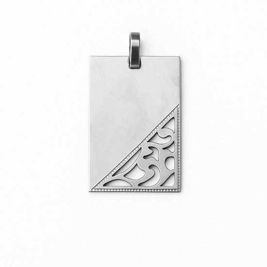 Stříbrný přívěs destička VA-1052