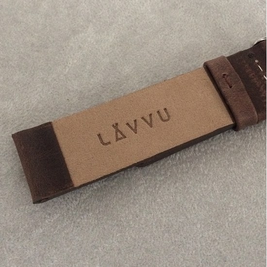 Řemínek LAVVU PLAIN z luxusní kůže Top Grain LSCUC20