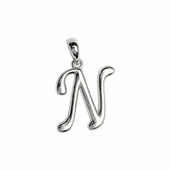 Stříbrný přívěs písmeno "N"