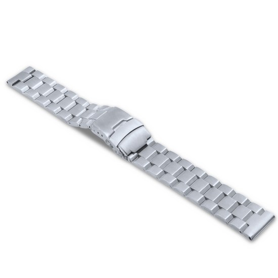 LAVVU Masivní stříbrný ocelový řemínek - 20