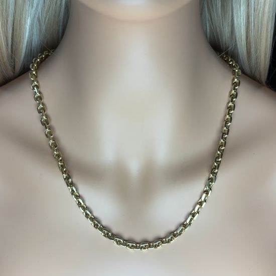 Zlatý řetěz silný anker 60 cm - váha 85,77 gramů