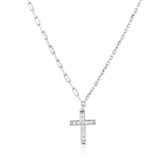 Náhrdelník JVD SVLN0598X86BI45 stříbrný