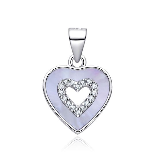 MOISS stříbrný přívěsek SRDCE