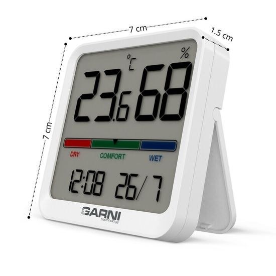 Digitální teploměr s vlhkoměrem pro vnitřní použití GARNI 151TH