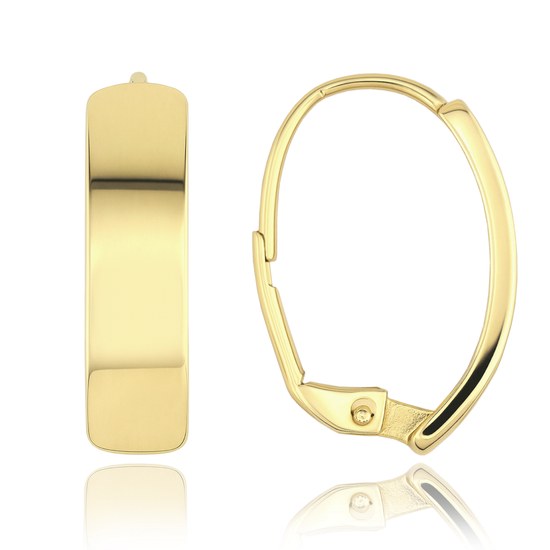 MINET Moderní zlaté náušnice Au 585/1000 2,50g