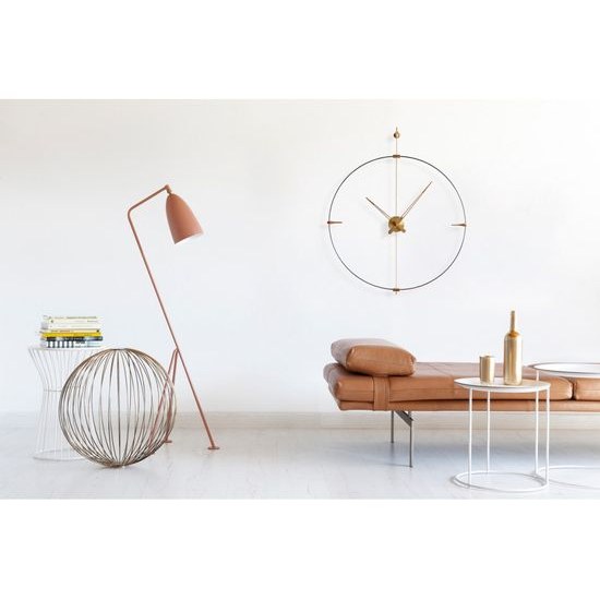 Designové nástěnné hodiny Nomon Bilbao Brass Small 92cm