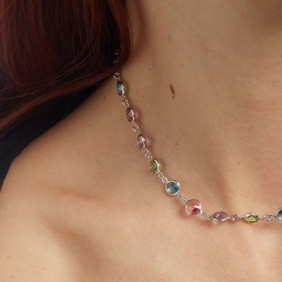 Stříbrný náhrdelník Victoria Cruz A3066-MHG