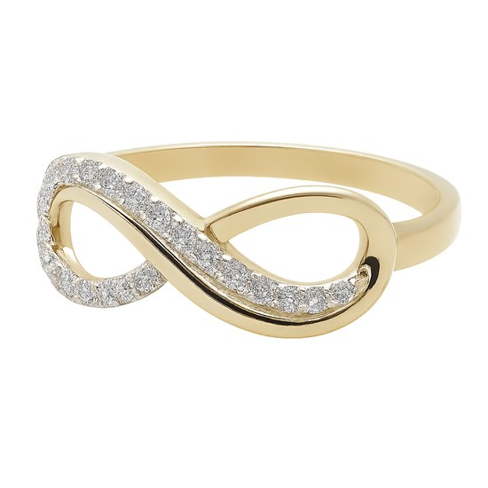 Zlatý 585/1000 prsten s kamenem NP182