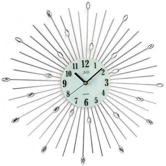 JVD HJ117 - Designové hodiny se skleněnými komponenty