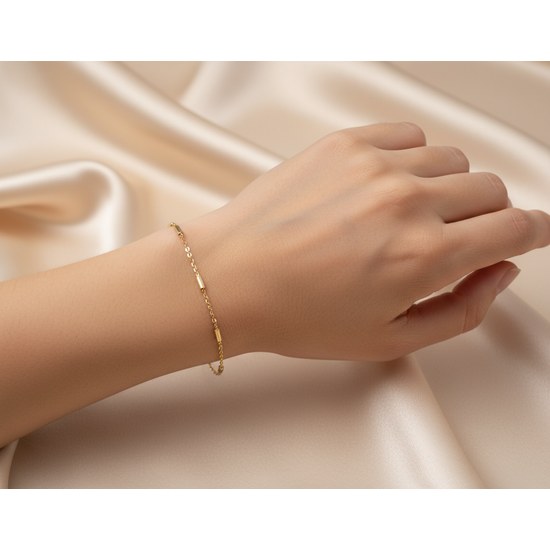 Zlatý 585/1000 náramek anker 1787