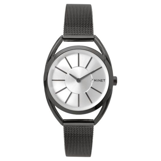 MINET Černé dámské hodinky ICON GREY MWL5217
