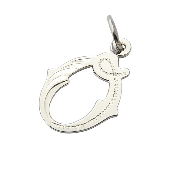 Zlatý přívěsek z bílého zlata písmeno