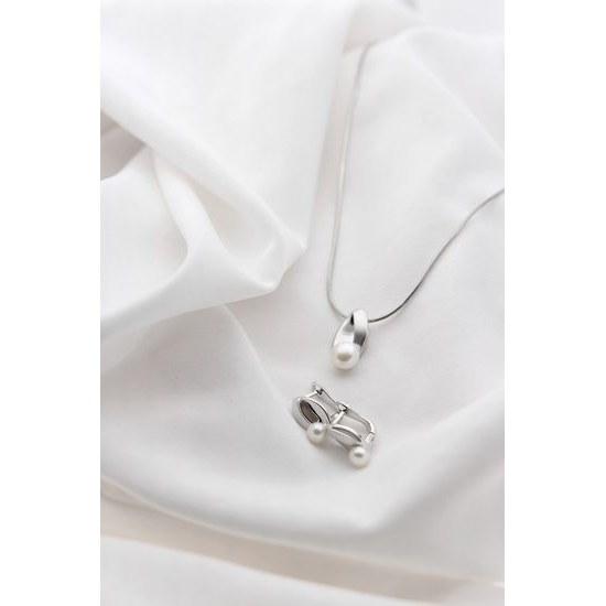 Náušnice JVD stříbrné