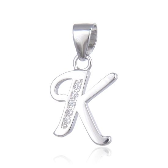 MOISS stříbrný přívěsek PÍSMENO K